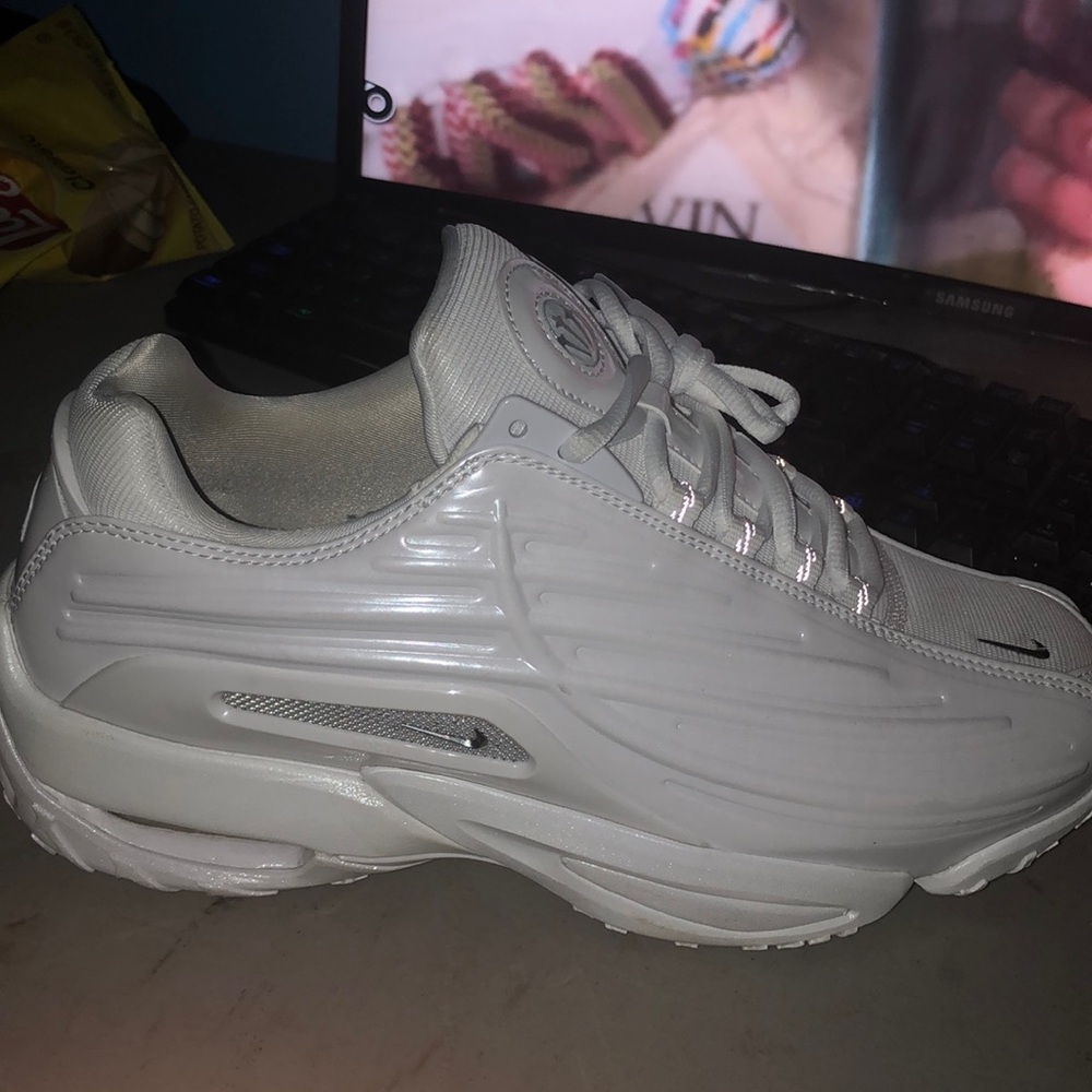 White Chunky Platform Sneakers with Thick Sole